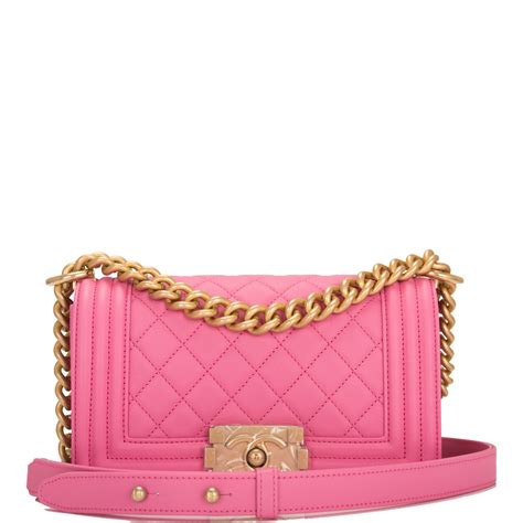 chanel dark pink boy|Chanel bag.